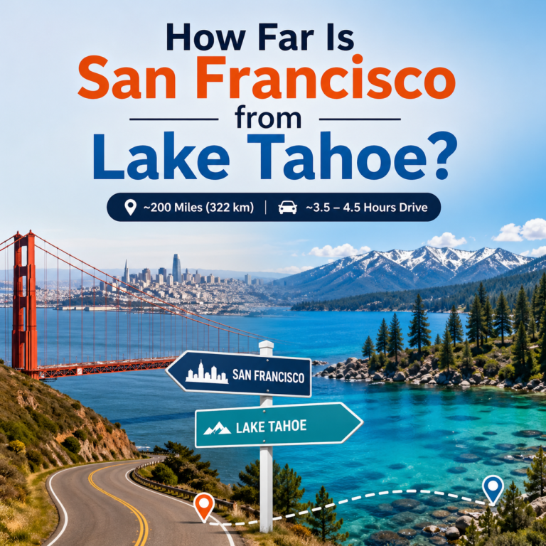How Far Is San Francisco from Lake Tahoe? Distance & Time