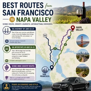 Best Routes from San Francisco to Napa Valley