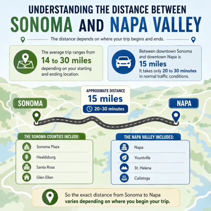 Understanding the Distance Between Sonoma and Napa Valley