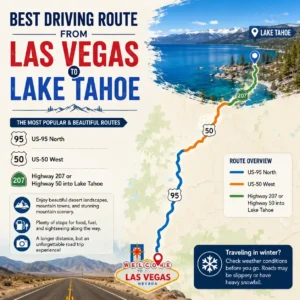 Best Driving Route From Las Vegas to Lake Tahoe 