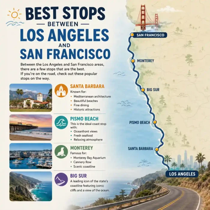 Best Stops Between Los Angeles and San Francisco