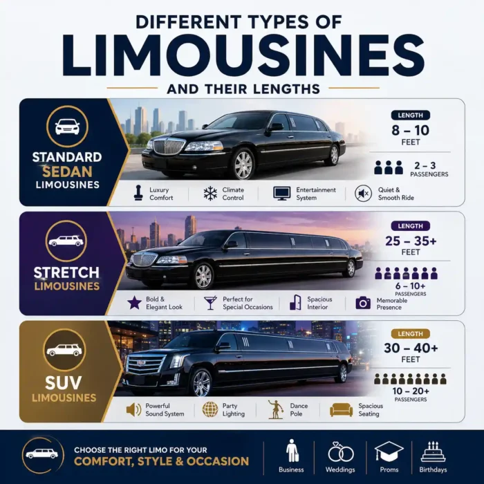 Different Types of Limousines and Their Lengths