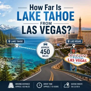 How Far Is Lake Tahoe From Las Vegas?