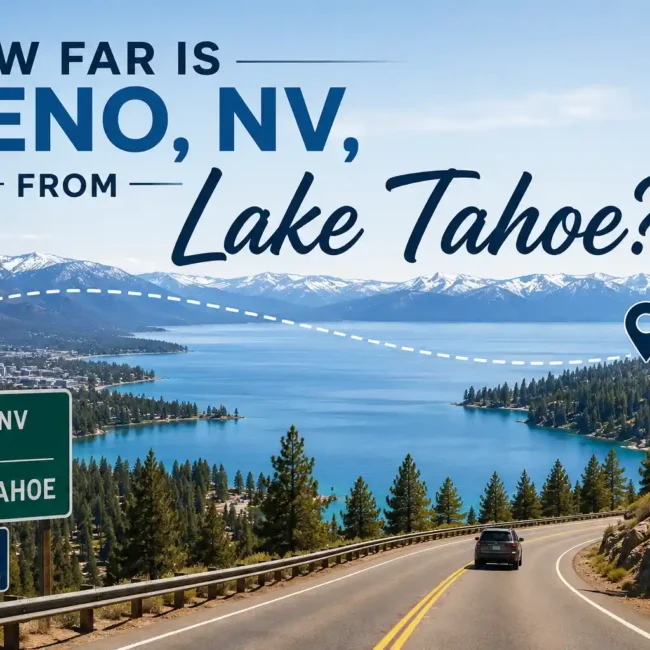 How Far Is Reno, NV, from Lake Tahoe