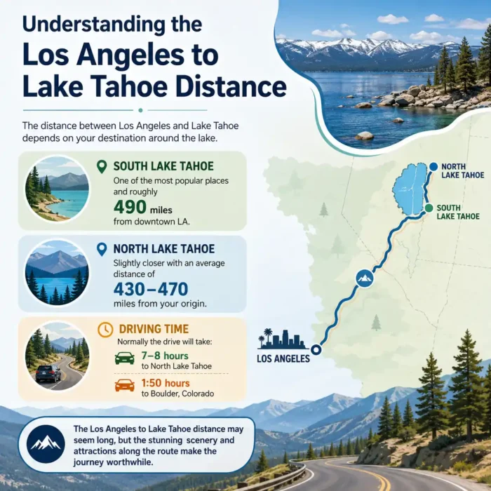 Understanding the Los Angeles to Lake Tahoe Distance 