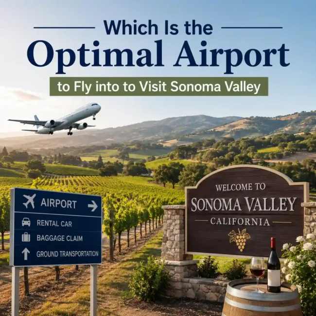 Which Is the Optimal Airport to Fly into to Visit Sonoma Valley